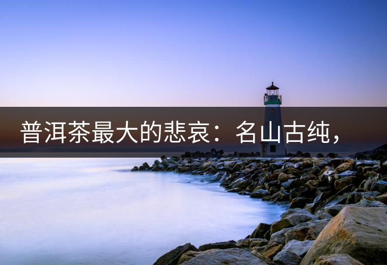 普洱茶最大的悲哀：名山古純，高端熟茶的未來在哪里？