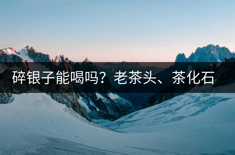 碎銀子能喝嗎？老茶頭、茶化石、碎銀子之間是什么關系？