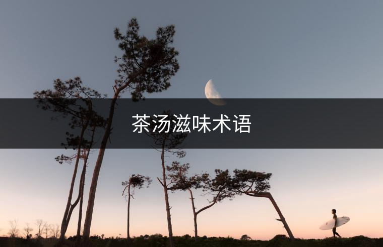 茶湯滋味術(shù)語(yǔ)