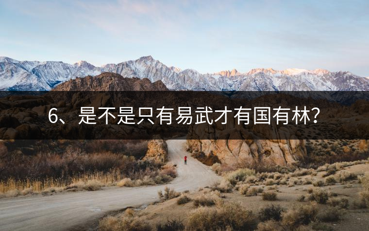 6、是不是只有易武才有國(guó)有林？