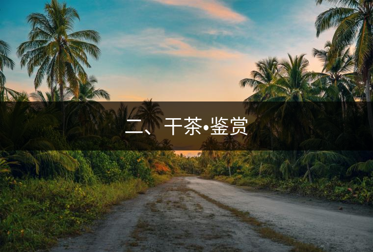 二、干茶?鑒賞