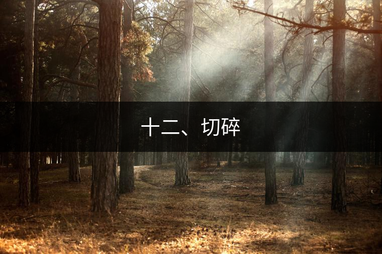 十二、切碎