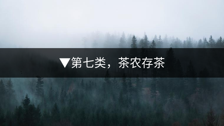 ▼第七類(lèi)，茶農(nóng)存茶