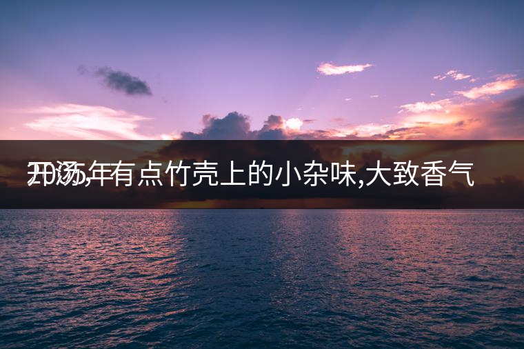 2005年
開湯，有點竹殼上的小雜味,大致香氣都可以。